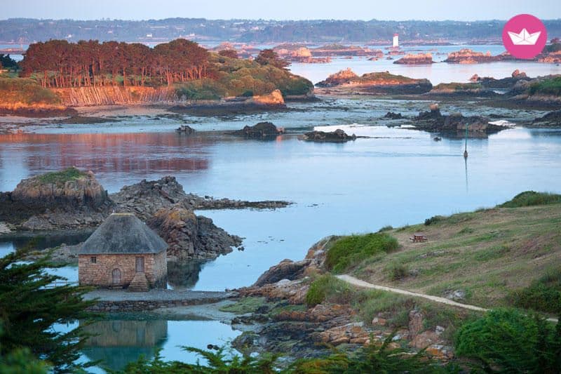 Sac de mer prêt pour une journée d'embarquement depuis Paimpol